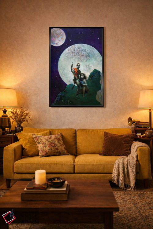 تابلو دکوراتیو "سیاره خطرناک" اثر فرانک فرزتا - D4B