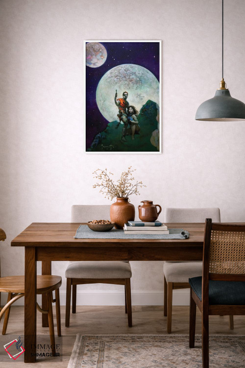 تابلو دکوراتیو "سیاره خطرناک" اثر فرانک فرزتا - D5W