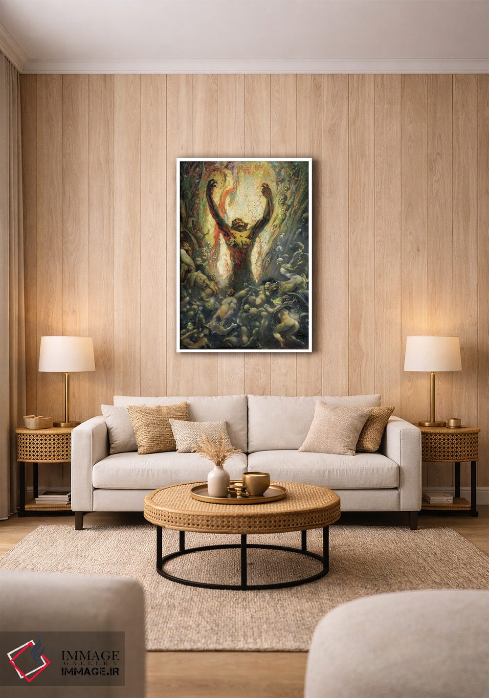 تابلو دکوراتیو "سلطنت جادوگری" اثر فرانک فرزتا - D1W