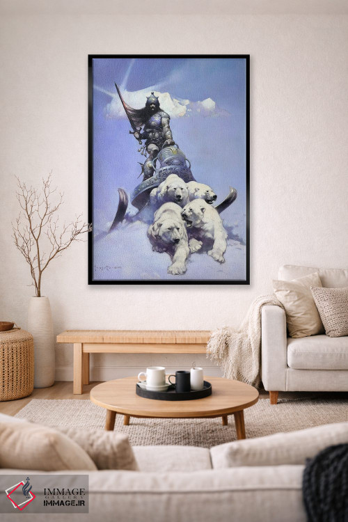 تابلو دکوراتیو "جنگجوی نقره ای" اثر فرانک فرزتا - D2B