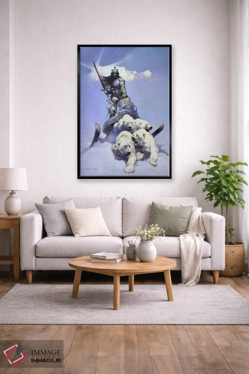 تابلو دکوراتیو "جنگجوی نقره ای" اثر فرانک فرزتا - D3B