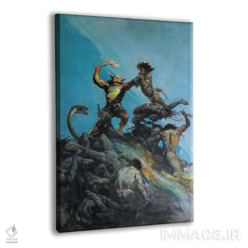 تابلو دکوراتیو "شکست ناپذیر" اثر فرانک فرزتا - نمای پرسپکتیو محصول