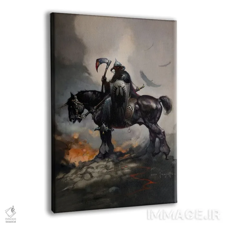 تابلو دکوراتیو "دلال مرگ" اثر فرانک فرزتا - نمای پرسپکتیو محصول