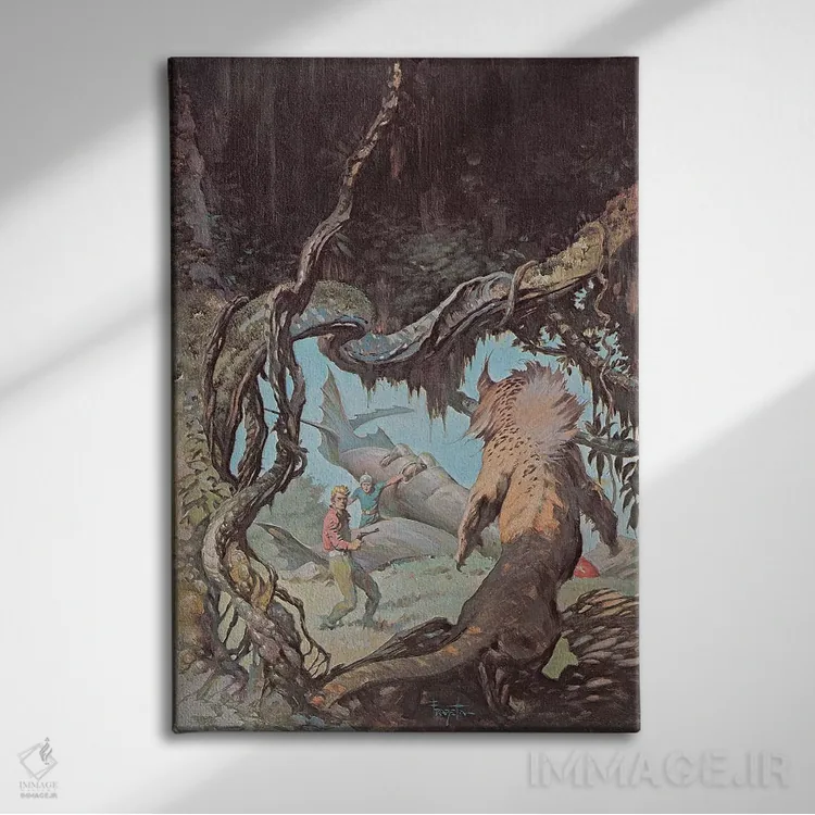 تابلو دکوراتیو "فراتر از دورترین ستاره؟" اثر فرانک فرزتا - نمای روبهرو روی دیوار