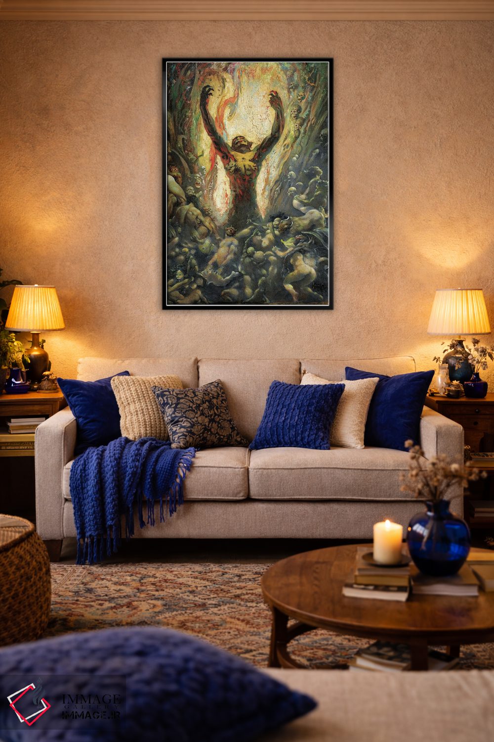 تابلو دکوراتیو "سلطنت جادوگری" اثر فرانک فرزتا - D6B