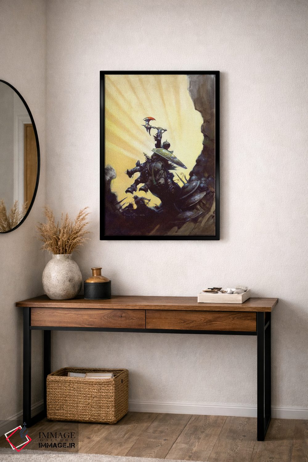 تابلو دکوراتیو "قهرمان جاودان" اثر فرانک فرزتا - D4B