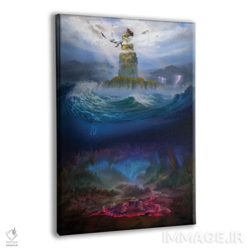 تابلو دکوراتیو "پادشاهی جزیره ای" اثر فرباوراند لادرا - نمای پرسپکتیو محصول