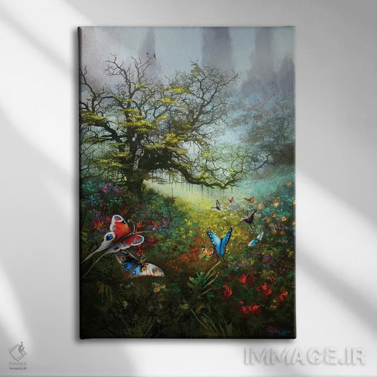 تابلو دکوراتیو "به روشنایی روز" اثر فرباوراند لادرا - نمای روبهرو روی دیوار