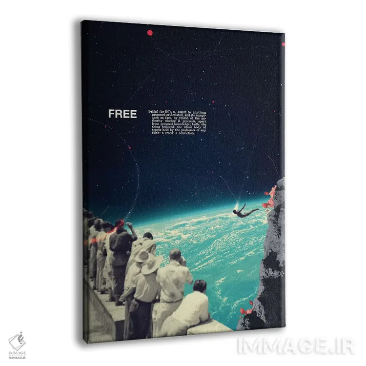 تابلو دکوراتیو "آزاد" اثر فرانک موس - نمای پرسپکتیو محصول