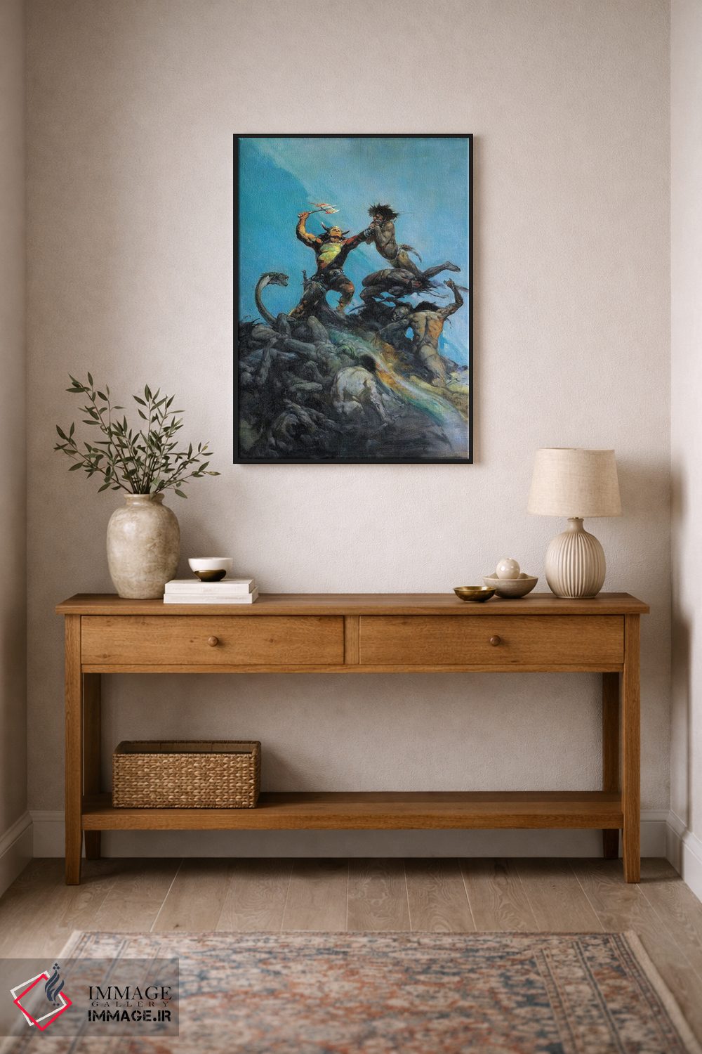 تابلو دکوراتیو "شکست ناپذیر" اثر فرانک فرزتا - D1B