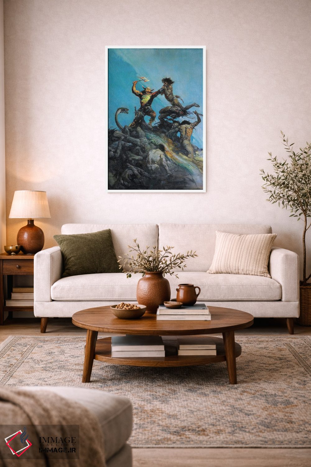 تابلو دکوراتیو "شکست ناپذیر" اثر فرانک فرزتا - D2W