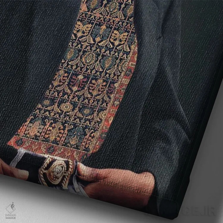 تابلو دکوراتیو "مرا در بهشت ملاقات کن" اثر فرانک موس - نمای نزدیک بافت بوم