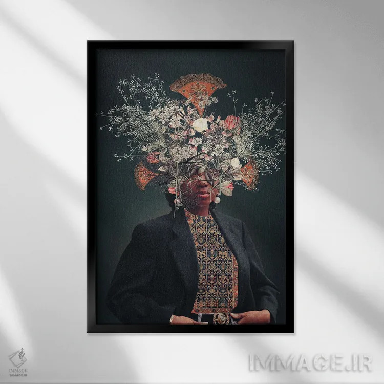 تابلو دکوراتیو "مرا در بهشت ملاقات کن" اثر فرانک موس - نمای قابدار مشکی