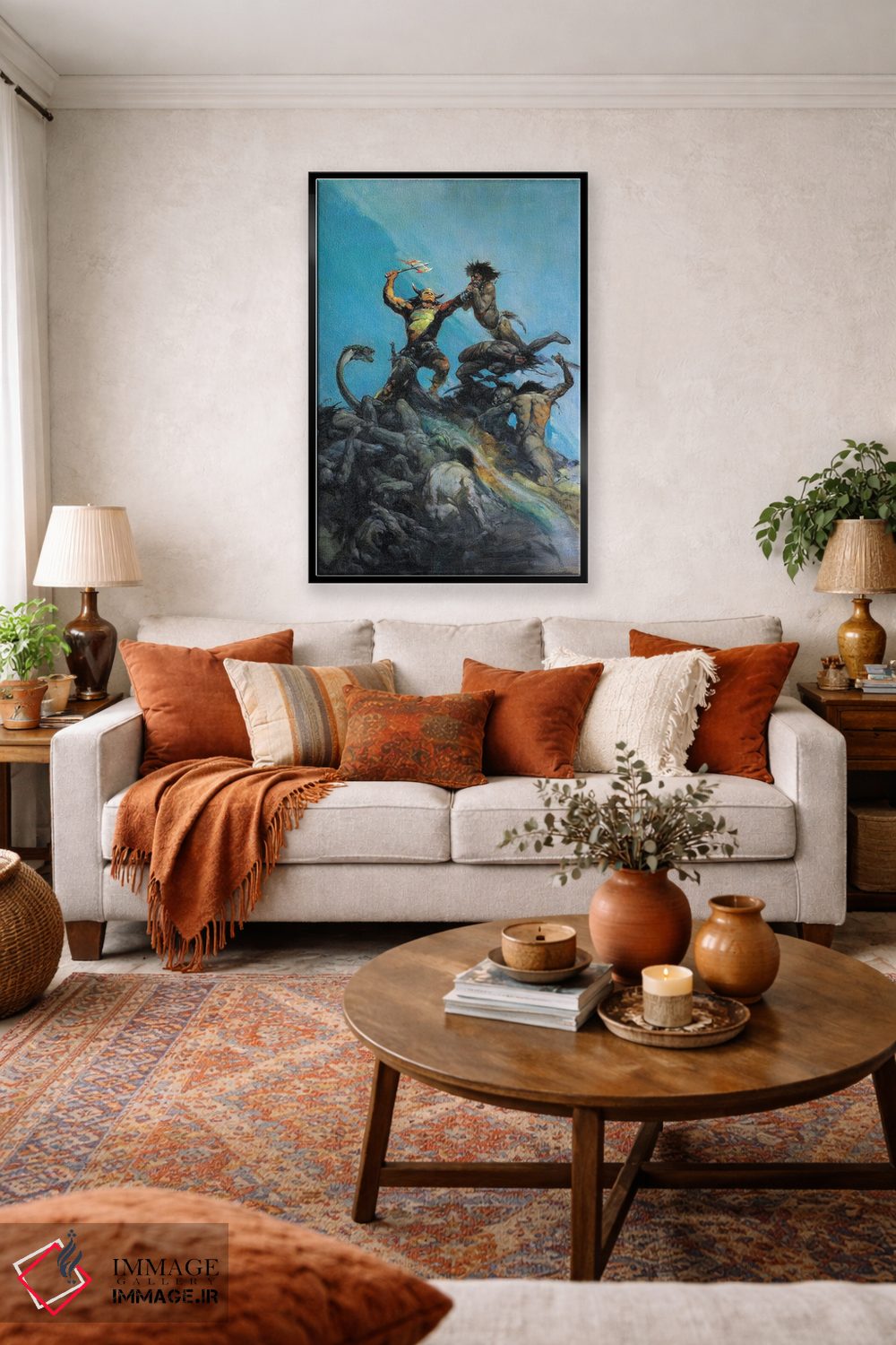 تابلو دکوراتیو "شکست ناپذیر" اثر فرانک فرزتا - D4B