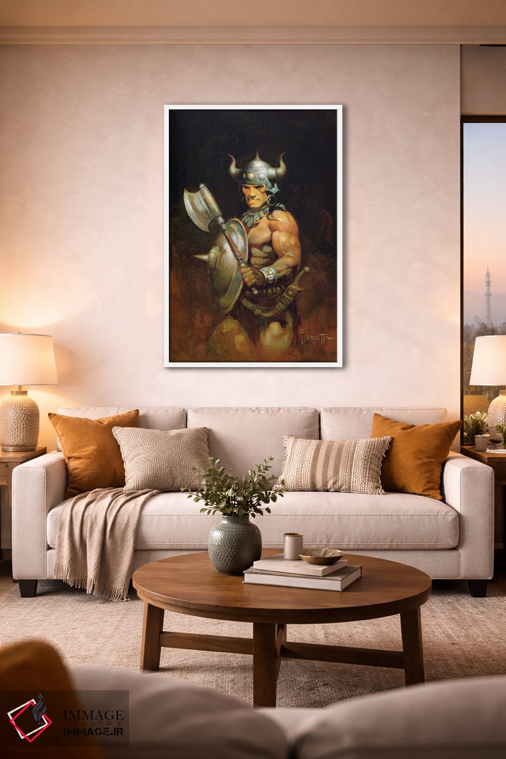 تابلو دکوراتیو "پرتره بربر" اثر فرانک فرزتا - D1W