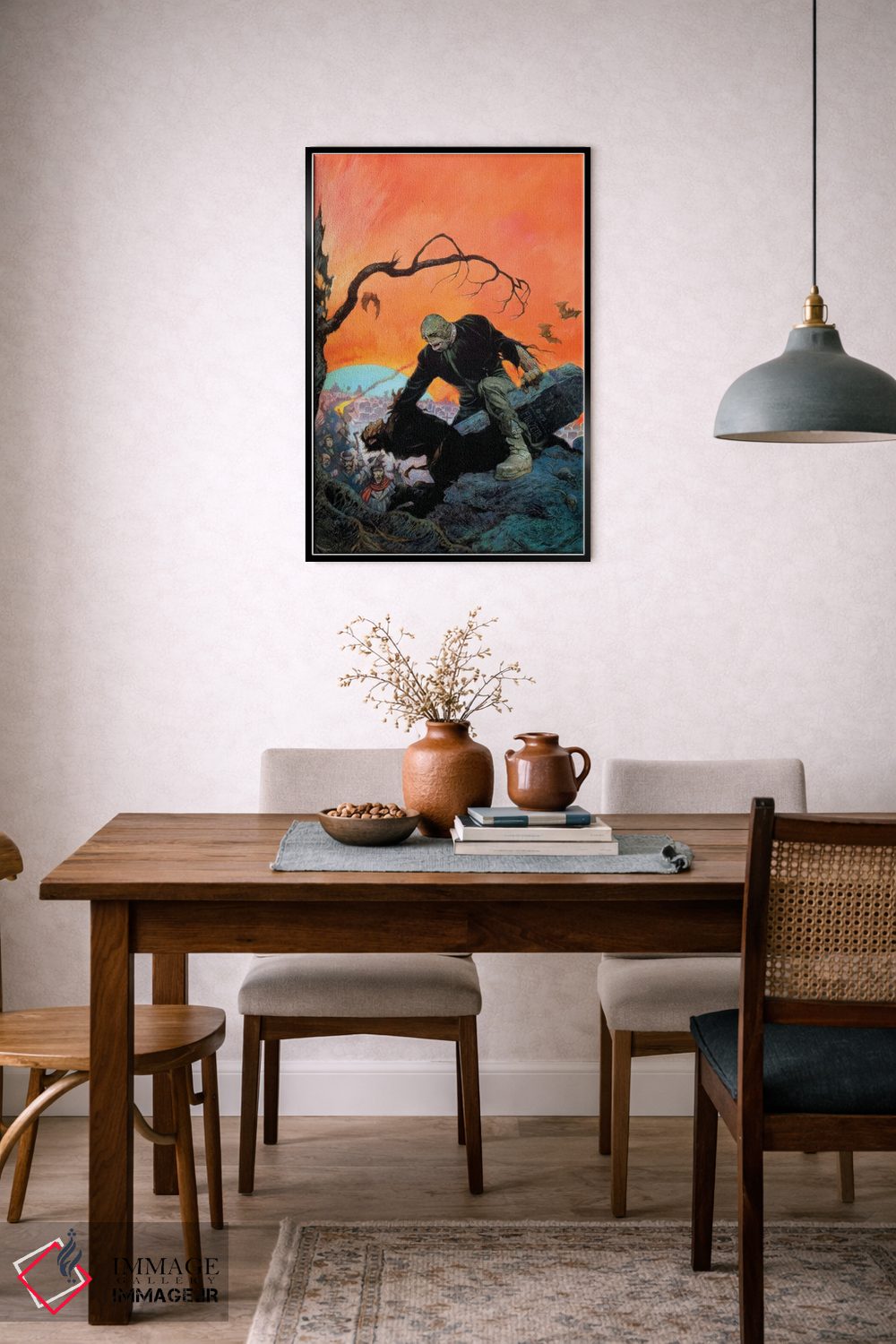 تابلو دکوراتیو "آن سوی قبر" اثر فرانک فرزتا - D6B