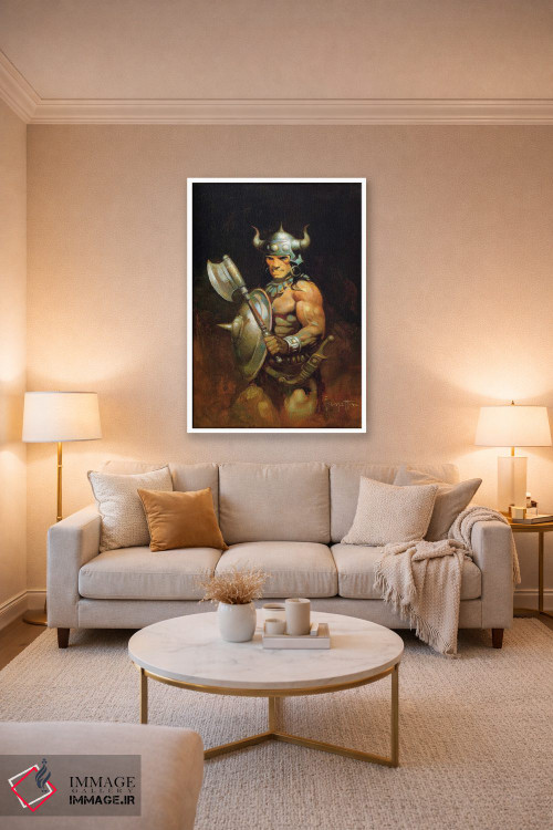 تابلو دکوراتیو "پرتره بربر" اثر فرانک فرزتا - D3W