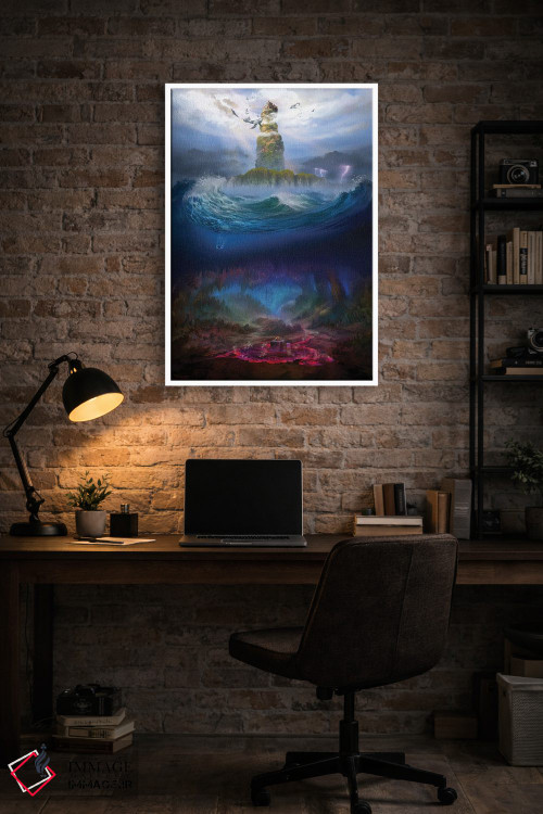 تابلو دکوراتیو "پادشاهی جزیره ای" اثر فرباوراند لادرا - D4W