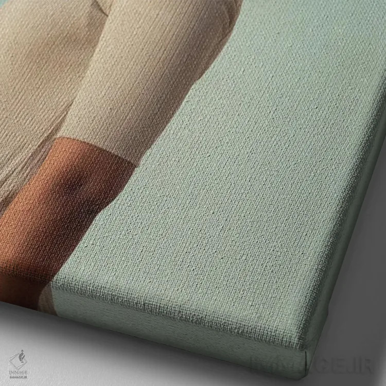 تابلو دکوراتیو "حداقل نور هیچ وقت خاموش نخواهد شد" اثر فرانک موس - نمای نزدیک بافت بوم