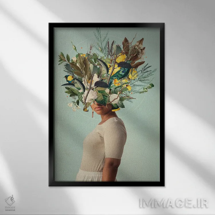 تابلو دکوراتیو "حداقل نور هیچ وقت خاموش نخواهد شد" اثر فرانک موس - نمای قابدار مشکی