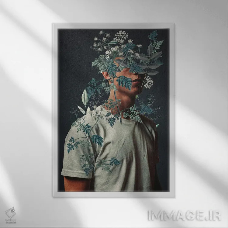 تابلو دکوراتیو "در انتظار نفس کشیدن" اثر فرانک موس - نمای قابدار سفید