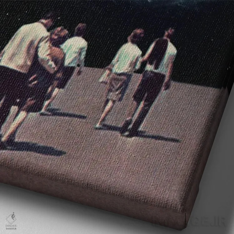 تابلو دکوراتیو "راه بازگشت به خانه" اثر فرانک موس - نمای نزدیک بافت بوم