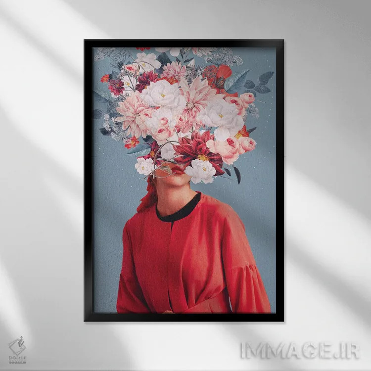 تابلو دکوراتیو "ما در بهار گرد هم آمدیم" اثر فرانک موس - نمای قابدار مشکی