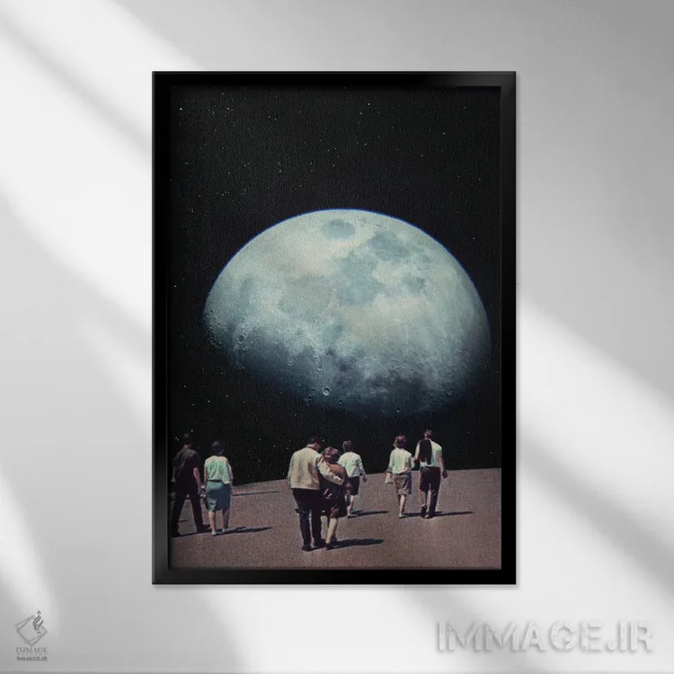 تابلو دکوراتیو "راه بازگشت به خانه" اثر فرانک موس - نمای قابدار مشکی