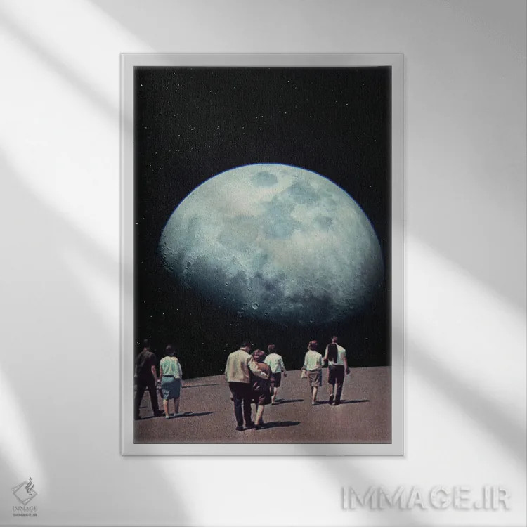 تابلو دکوراتیو "راه بازگشت به خانه" اثر فرانک موس - نمای قابدار سفید