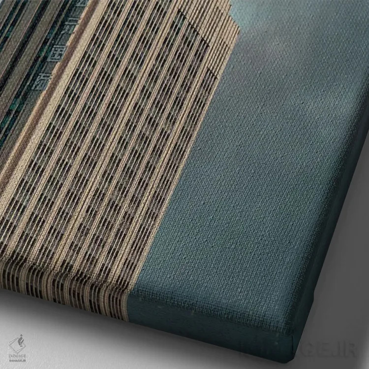 تابلو دکوراتیو "ما دوباره نفس خواهیم کشید" اثر فرانک موس - نمای نزدیک بافت بوم