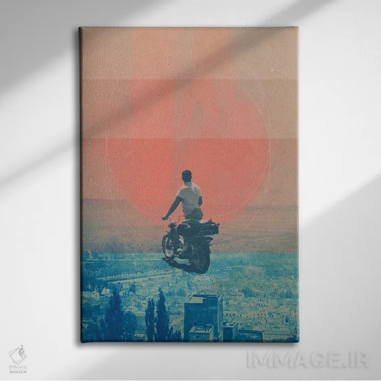 تابلو دکوراتیو "نگاه مستقیم به چشم تابستان" اثر فرانک موس - نمای روبهرو روی دیوار