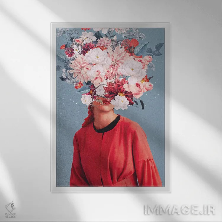 تابلو دکوراتیو "ما در بهار گرد هم آمدیم" اثر فرانک موس - نمای قابدار سفید