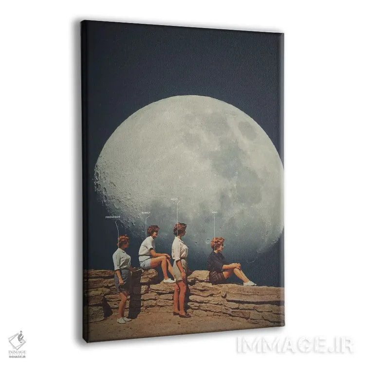 تابلو دکوراتیو "دوستان نه دوستان" اثر فرانک موس - نمای پرسپکتیو محصول