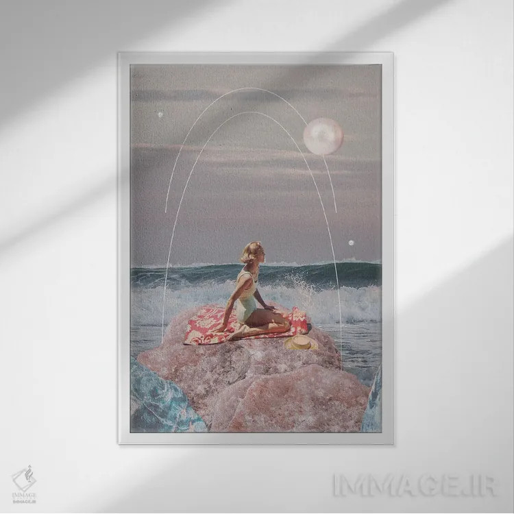 تابلو دکوراتیو "هنوز آنجا" اثر فرانک موس - نمای قابدار سفید