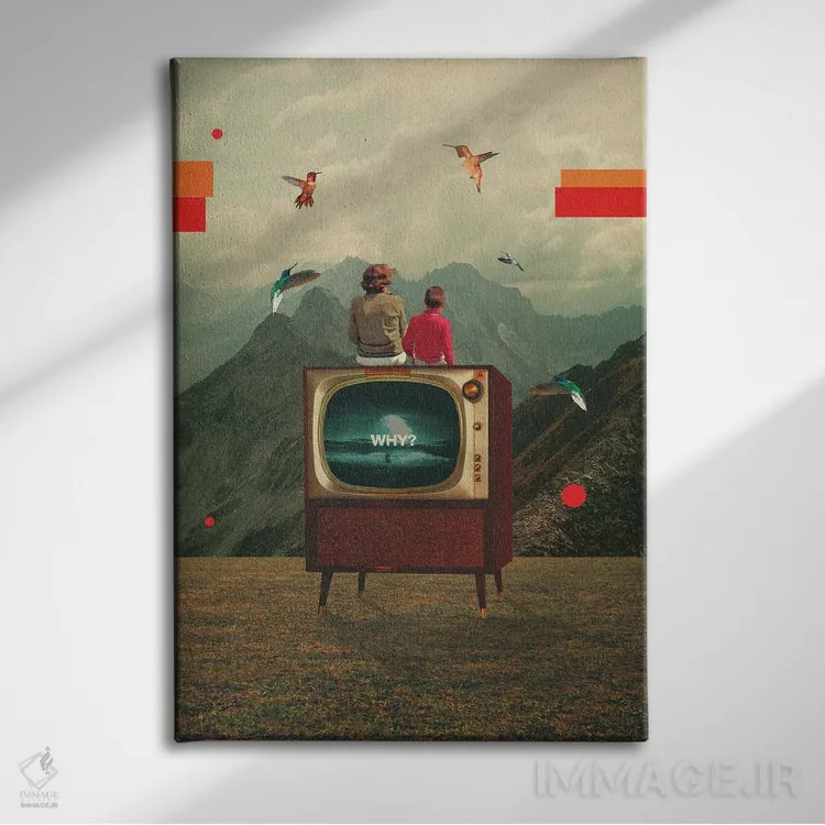 تابلو دکوراتیو "مادر مرا از غم این دنیا محافظت کن" اثر فرانک موس - نمای روبهرو روی دیوار