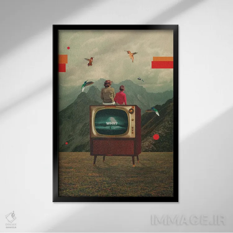 تابلو دکوراتیو "مادر مرا از غم این دنیا محافظت کن" اثر فرانک موس - نمای قابدار مشکی