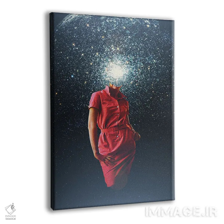 تابلو دکوراتیو "حافظه ستاره ای" اثر فرانک موس - نمای پرسپکتیو محصول