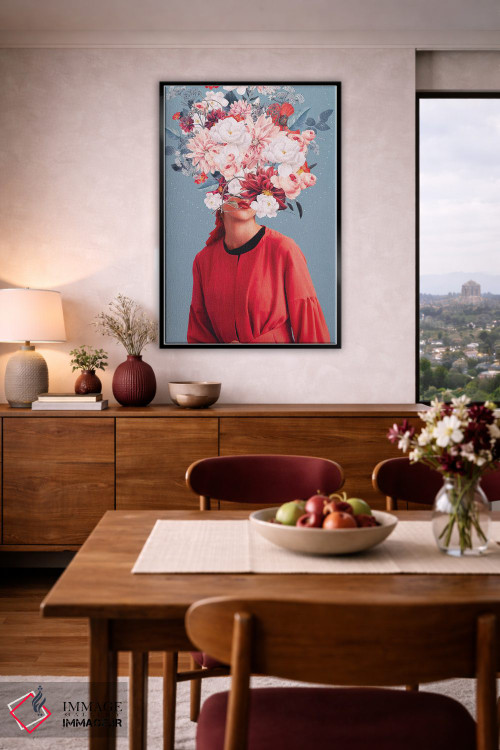 تابلو دکوراتیو "ما در بهار گرد هم آمدیم" اثر فرانک موس - D5B