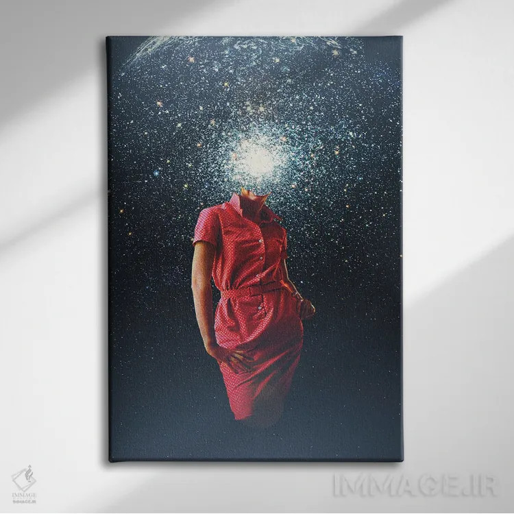 تابلو دکوراتیو "حافظه ستاره ای" اثر فرانک موس - نمای روبهرو روی دیوار