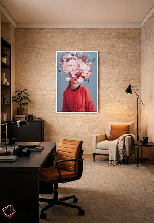 تابلو دکوراتیو "ما در بهار گرد هم آمدیم" اثر فرانک موس - D6W