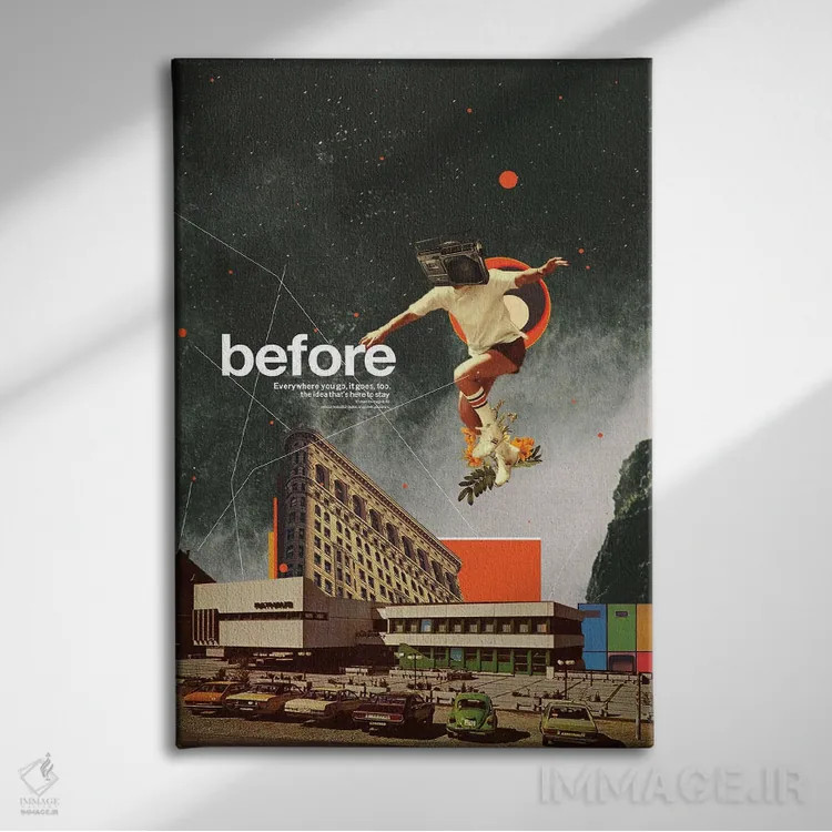 تابلو دکوراتیو "قبل" اثر فرانک موس - نمای روبهرو روی دیوار