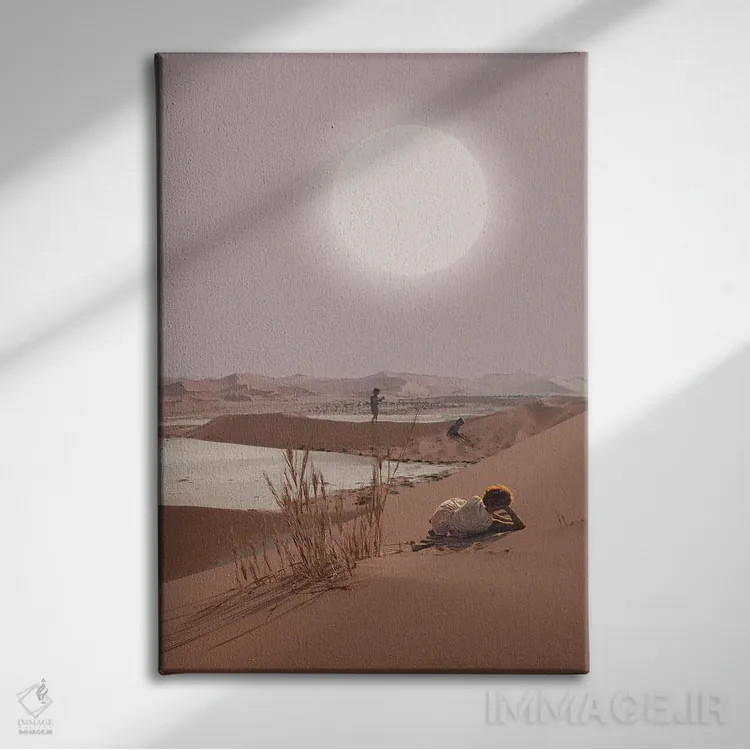 تابلو دکوراتیو "نور مراقبشان خواهد بود" اثر فرانک موس - نمای روبهرو روی دیوار