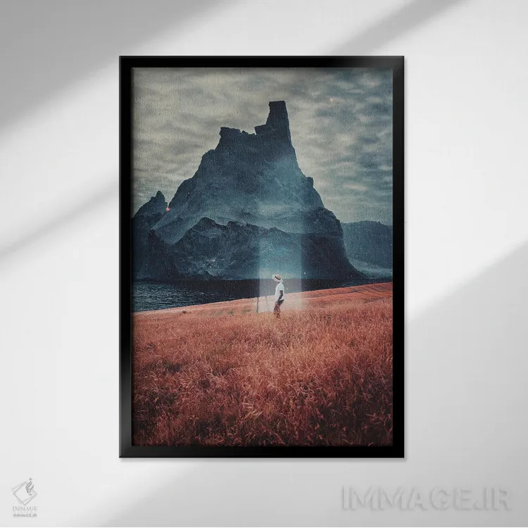 تابلو دکوراتیو "آندرومدا" اثر فرانک موس - نمای قابدار مشکی