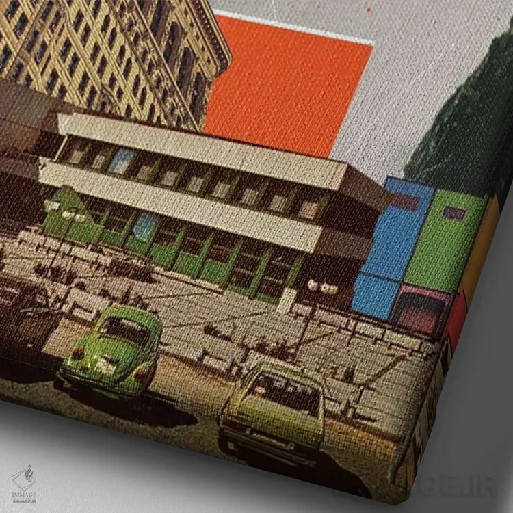 تابلو دکوراتیو "قبل" اثر فرانک موس - نمای نزدیک بافت بوم