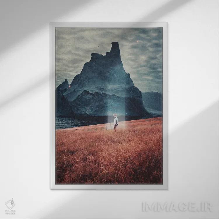 تابلو دکوراتیو "آندرومدا" اثر فرانک موس - نمای قابدار سفید