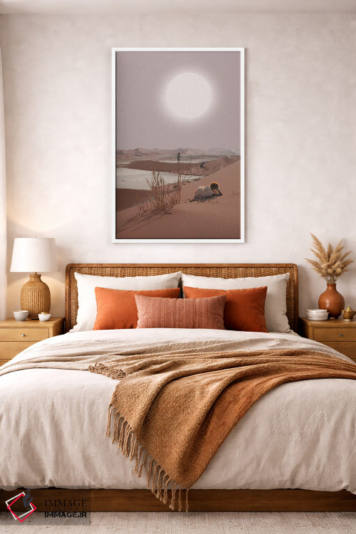 تابلو دکوراتیو "نور مراقبشان خواهد بود" اثر فرانک موس - D3W