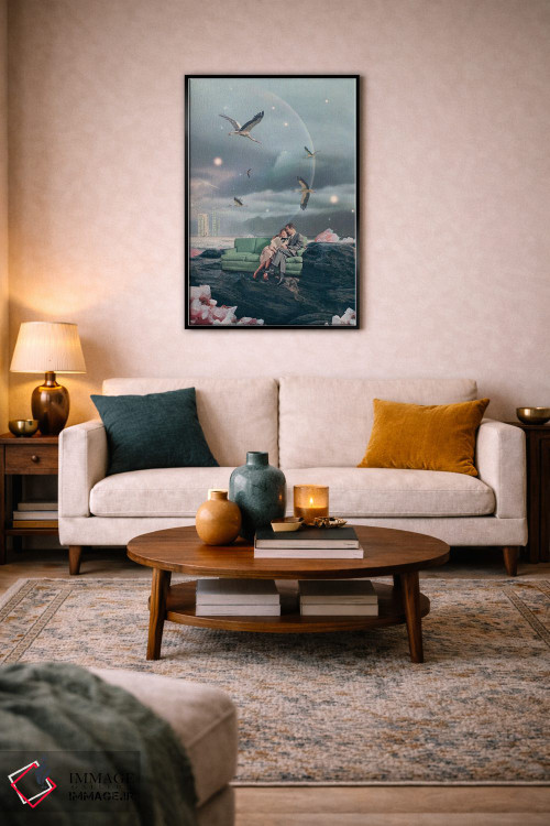 تابلو دکوراتیو "عصرهایی که به یاد نمی آورم" اثر فرانک موس - D4B