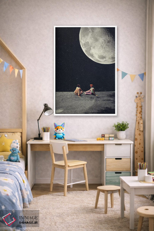 تابلو دکوراتیو "ماه را برای یک لبخند به تو دادم" اثر فرانک موس - D1W