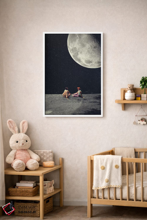 تابلو دکوراتیو "ماه را برای یک لبخند به تو دادم" اثر فرانک موس - D2W