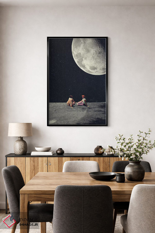 تابلو دکوراتیو "ماه را برای یک لبخند به تو دادم" اثر فرانک موس - D4B